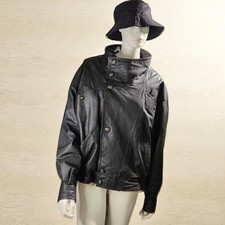 Marco Pierguidi Vintage Heavy Leather Jacket 80s 90s Made in Italy