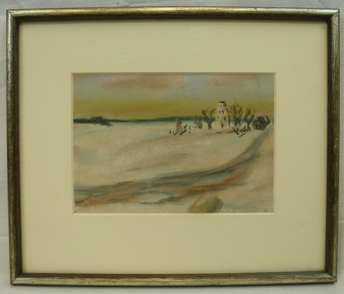 Pastell ortschaft am - (b1326), "ortschaft