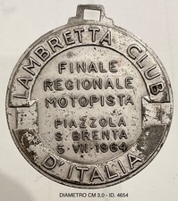 LAMBRETTA CLUB D’ITALIA MED. FINALE REGIONALE MOTOPISTA PIAZZOLA S.BRENTA 1964