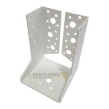 Staffa Scarpa Ancoraggio per Travi in Legno, Supporto Verniciato Colore Bianco 