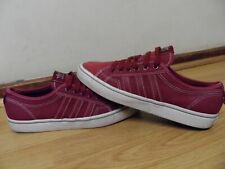 ADIDAS NIZZA CANVAS TEXTILE RED MAROON UK 9 - EU 43.5 REKORD SUPER KEGLER ROM