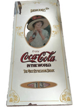 COCA COLA Delicious Calendario Perpetuo a Specchio cm 70 x 31  Anni 60 Rarità
