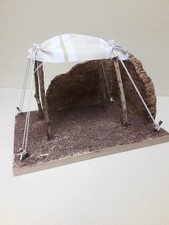 casa - tenda casetta  presepio in polistirene e  legno