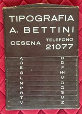 Vecchia rubrica telefonica TIPOGRAFIA BETTINI Cesena