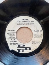 MINA - Fa Qualcosa / Non Tornare Più 7" PDU Promo 1974 RARISSIMO  Mina Mazzini