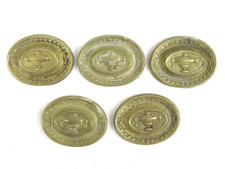 5 FREGI IN BRONZO DORATO PER