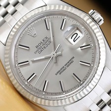 ROLEX MENS DATEJUST GRAY DIAL