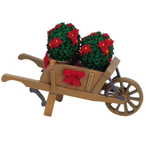 Lemax wheelbarrow with - lemax,