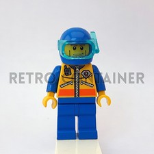 LEGO Minifigures - 1x cty068 - Coast Guard Diver - City Omino Minifig Set 7724