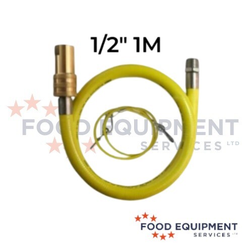 Tubo gas giallo caterhose - tubo, 1/2"