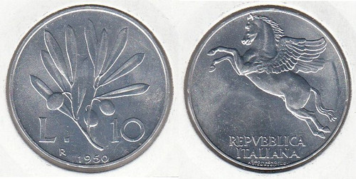 Lire 1950 fdc ulivo - lire,