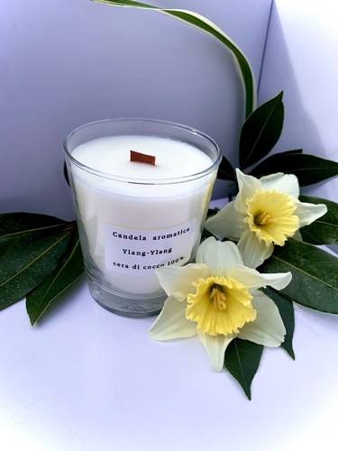 Candela profumata vetro - in,