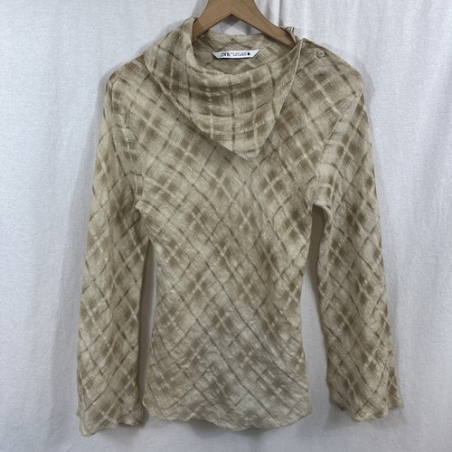 Top donna zara misto lino - top,