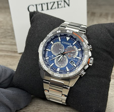 NUOVO✅CALENDARIO PERPETUO✅ Orologio Uomo Citizen Eco-Drive Land Acciaio CB5034-58L $595