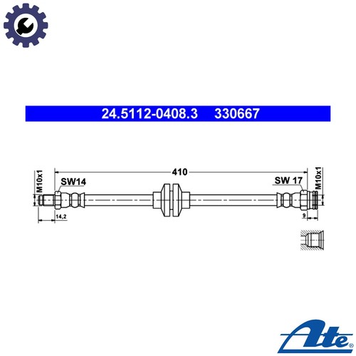Tubo freno 5112 0408 per - freno,
