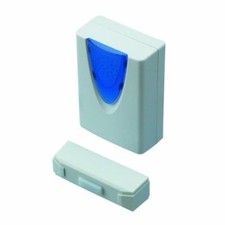 Set Radio Gong DÜWI 3 SUONO GONG Radio Campanello 14903 max 85db 30mt bianco new