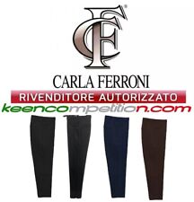 CARLA FERRONI Pantalone donna punto milano elastico vita alta 15937MADE IN ITALY