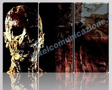 QUADRO MODERNO TELA ARREDO CASA INFERNO TESCHIO HORROR SKULL