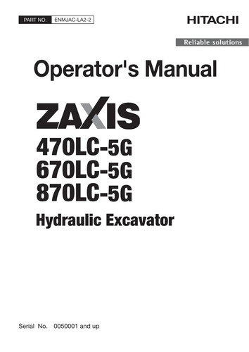 Manuale operatori escavatore - manuale,