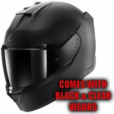 Casco integrale moto Shark D-Skwal 3 Dark Shadow nero opaco + visiera omaggio