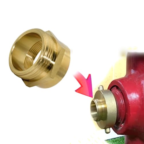 Adattatore tubo ottone - in,