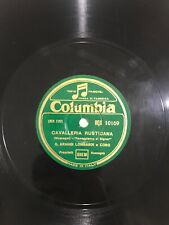 CAVALLERIA RUSTICANA disco 78 giri Mascagni ARANGI LOMBARDI E CORO
