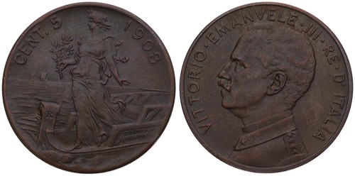 Italia centesimi 1908 1918 - italia,