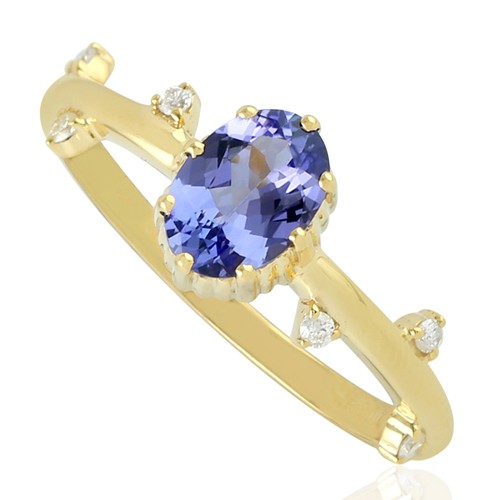 Anello tanzanite oro - in, in