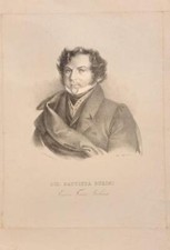GIO. BATTISTA RUBINI. Esimio tenore italiano. Bologna, Lit. Cipriani, 1828