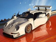 Diecast metal model 1:18 MT Models PORSCHE 911 GT1 option plexiglass showcase.
