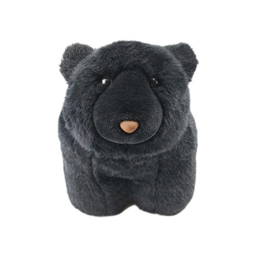 Sgabello poggiapiedi orso nero