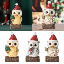 Scultura di gufo di Natale con