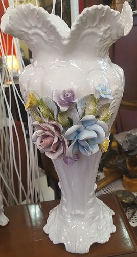 Vaso ceramica bianca - vaso,