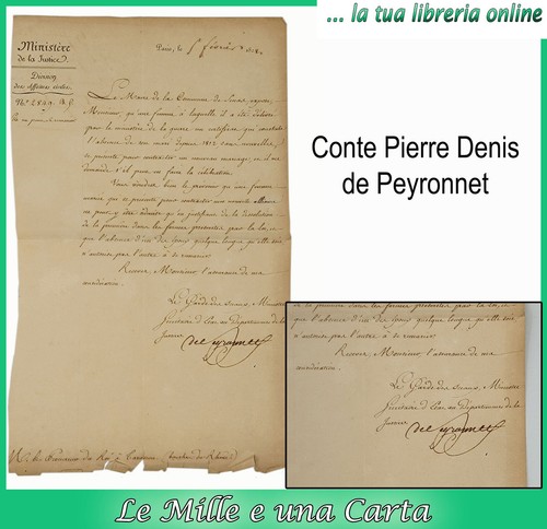 Lettera autografo ministro - autografo,