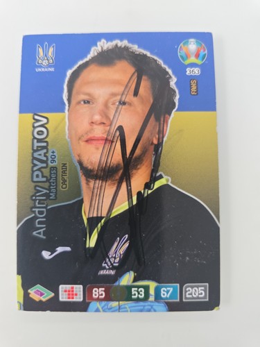 Andriy pyatov panini autogramm - andriy,
