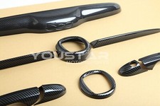 PER FIAT 500 2015 IN POI SET ASSETTO COPRI BAFFIETTO COMBO EFFETTO CARBONIO SPORT LOUNGE