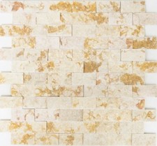Rivestimento Muro Marmo Pietra Naturale Piastrelle Mosaico 42-X3D46_F 10 Opaco