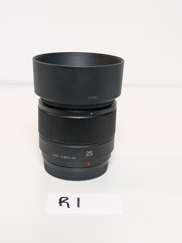 Panasonic lumix 25mm - 25mm, f/1.7