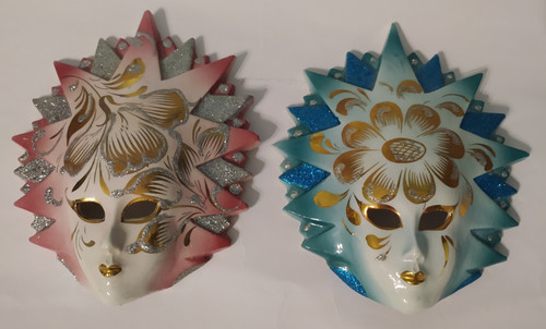 Coppia maschere veneziane - maschere,