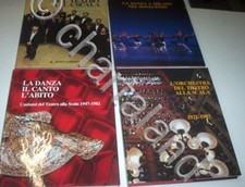  Teatro Scala - Lotto n° 4 volumi  Coro Orchestra danza canto abito - 1982/1988