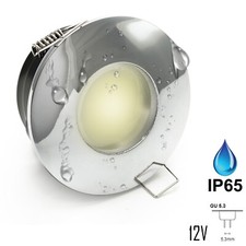 Faretto led incasso IP65 illuminazione box doccia luce bagno turco 12V MR16 7W
