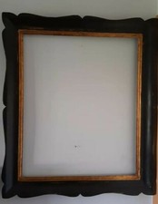 cornice o specchiera luigi XV antica in legno dorato e laccato epoca 700