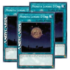 3x MONETA LUNARE D'ORO • (Gold Moon Coin) • Comune • BLC1 IT078 • 1Ed • Yugioh!