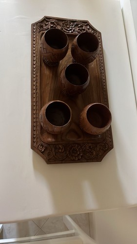 Vassoio ciotole legno - vassoio, e