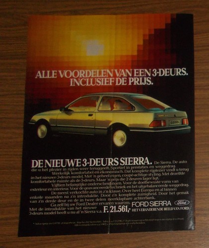 Rara pubblicità ford sierra - ford,