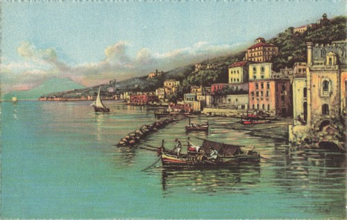 Cartolina italia napoli - cartolina,