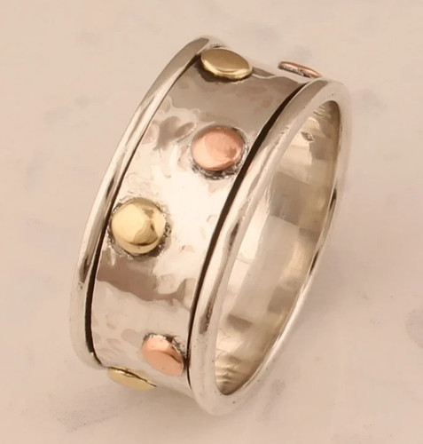 Anello girevole unisex fatto - , a