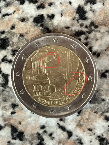 Moneta euro 100 jahre - 2,