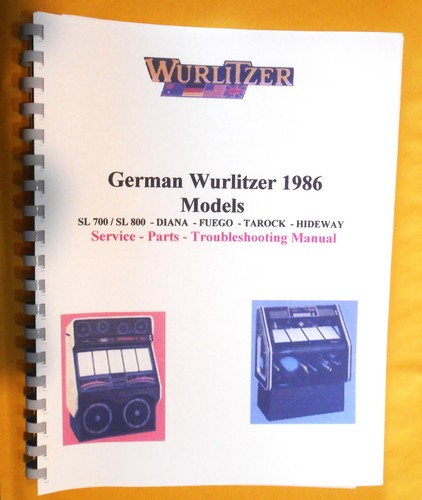 Manuale tedesco wurlitzer 1986 - manuale,