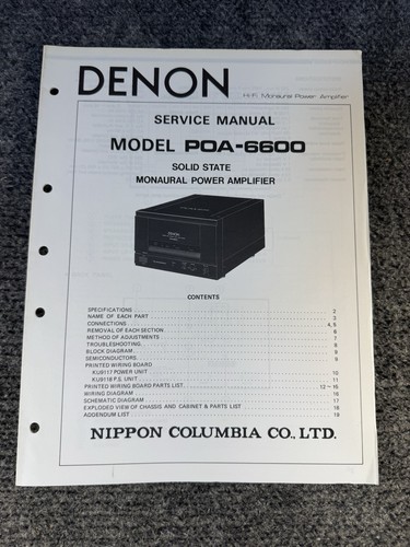 Denon poa 6600 amplificatore - denon,